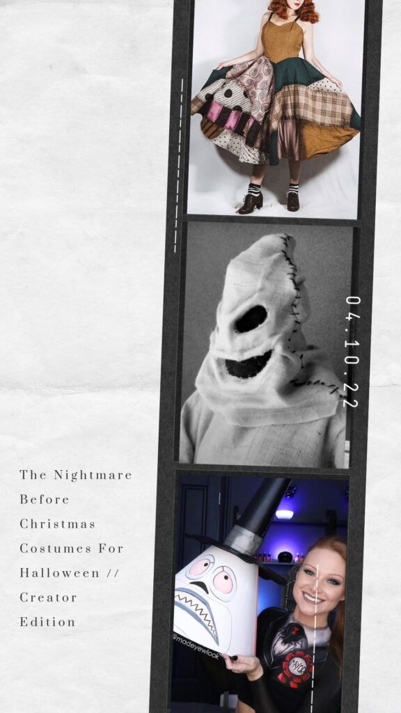 Image is of the creators for blog post The Nightmare Before Christmas Costumes For Halloween // Creator Edition